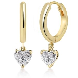 MINUTIAE Solitare Diamond Dangling Clip On Austrian Zirconium Earring For Women And Girls